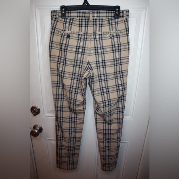 H&M Skinny Fit Plaid Pants Chinos Men’s SZ 29 - Picture 3 of 3